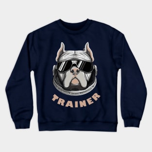 Retro Pit Bull Trainer Dog Lover Terrier Crewneck Sweatshirt